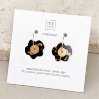 Moe Moe - Moda Layered Flower Hoop Earring